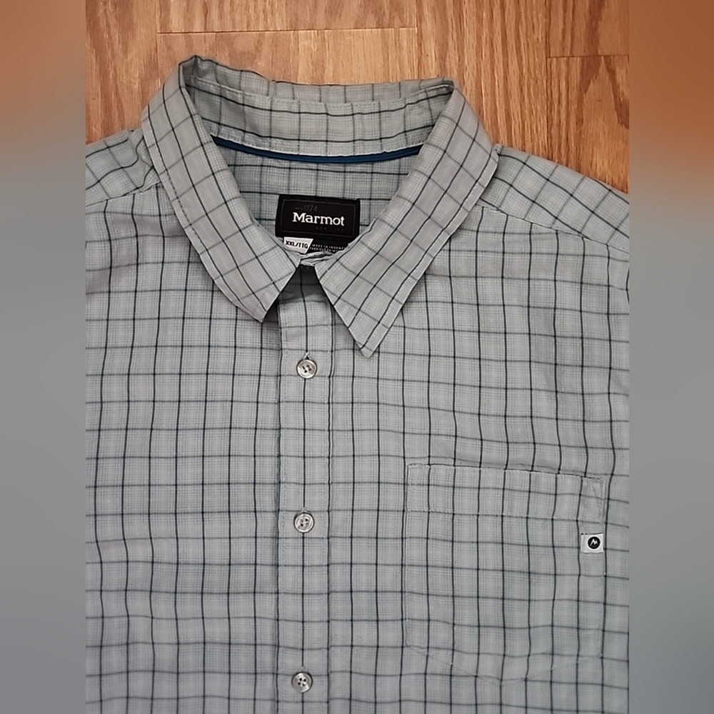Marmot‎ short sleeve dress shirt size xxl button up